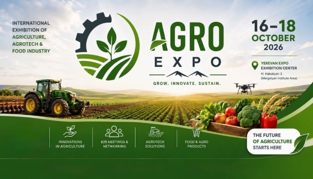 AGRO EXPO 2026․ հարթակ, որտեղ գյուղատնտեսական բիզնեսը կարող է գտնել նոր շուկաներ ու գործընկերներ
