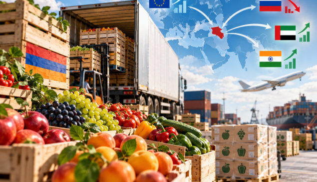 Հայաստանի միրգ-բանջարեղենի արտահանումը նվազել է 5%-ով