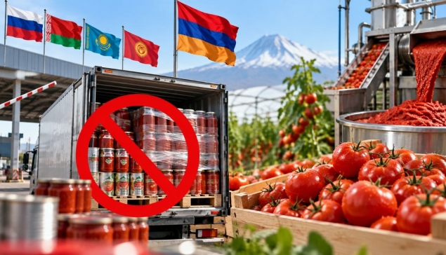 Հայաստանը սահմանափակել է տոմատի մածուկի ներմուծումը